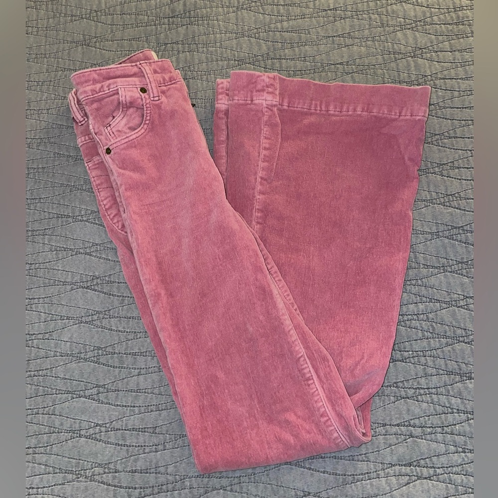 ROLLA’S Eastcoast Baby Whale Corduroy Lilac Cord High rise Flare Pants Size 24 - Picture 8 of 16
